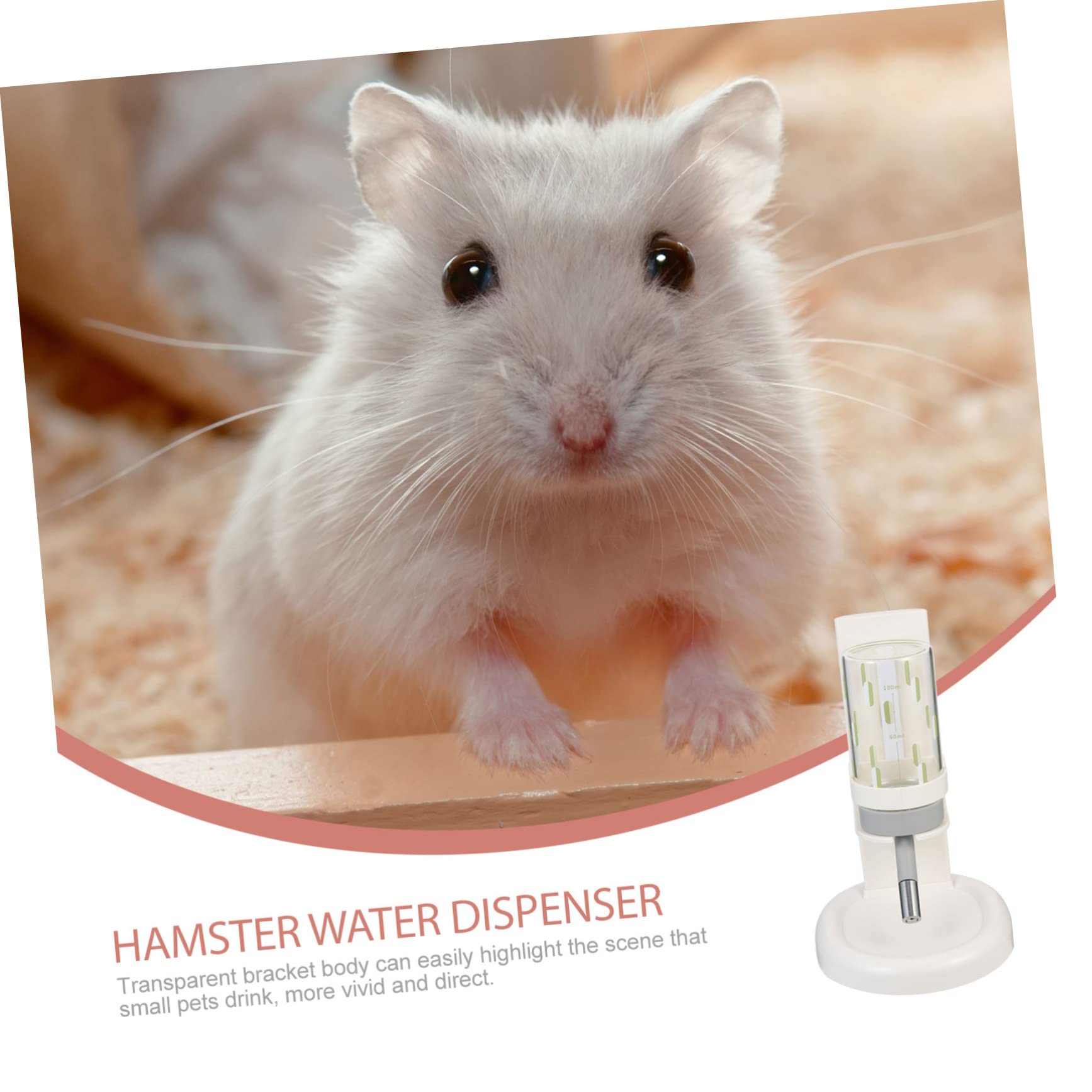 Praktische Hamster Trinkflasche mit Transparenter Glasflasche