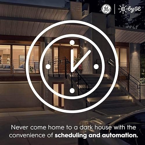 Miniatura 4 de GE Lighting Bombillas LED empotrables de conexión directa blanca sintonizables con Bluetooth y Wi-Fi, repuesto de 65 W, BR30, funciona con Alexa +