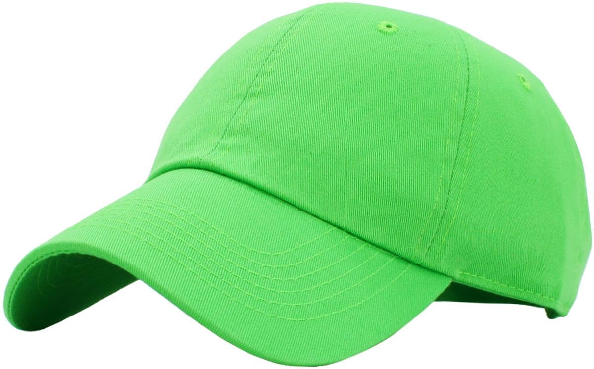 KBETHOS Classic Unisex Cotton Adjustable Low Crown Baseball Cap – Plain Dad Hat