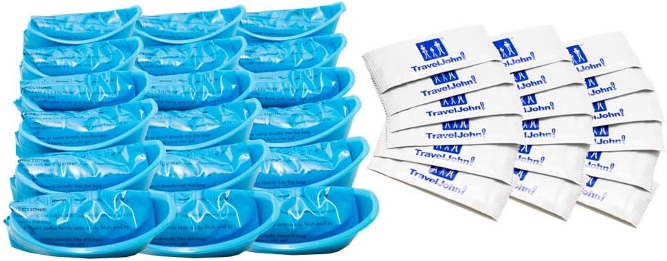 TravelJohn Jr. Disposable Urinal (TJ1H) - 18 Pack