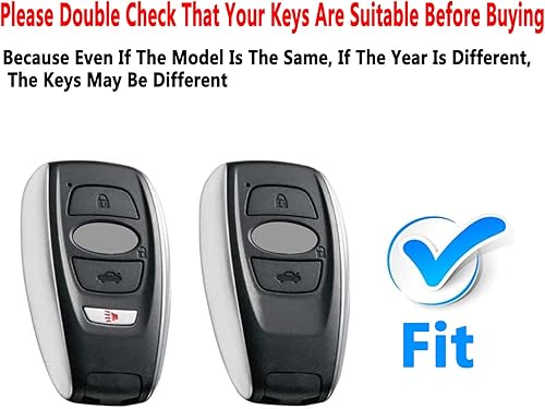 Miniatura 2 de Key Fob Cover Case Compatible With Subaru Forester Outback Ascent Crosstrek BRZ Impreza STI Legacy WRX Accessories