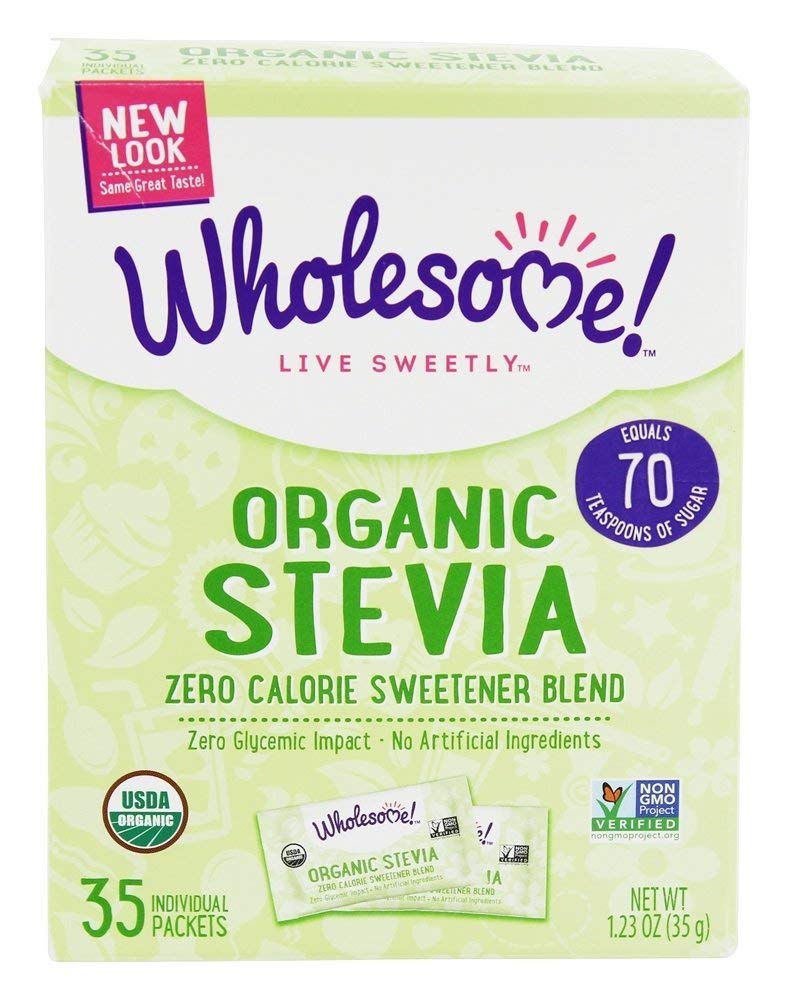Wholesome Sweeteners Organic Stevia 35 Individual Packets, 1.23 Oz