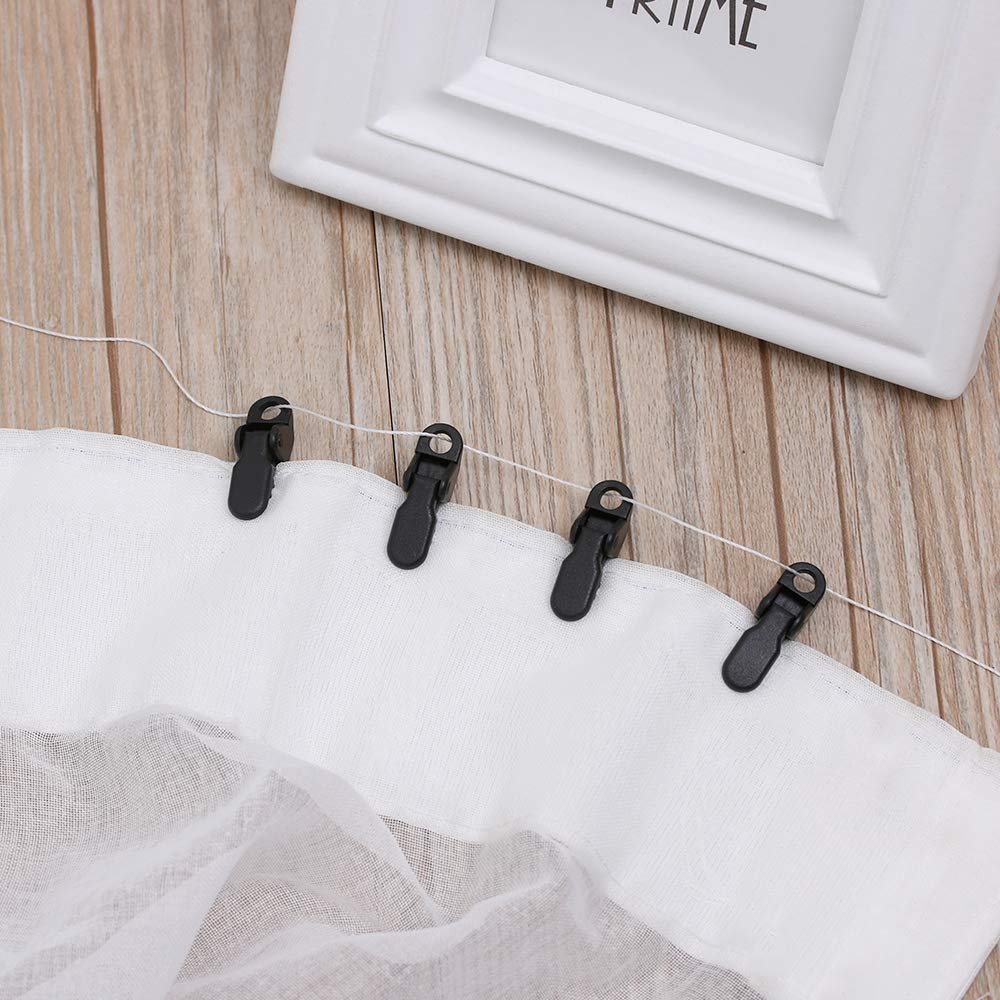 YIXISI 50PCS Tenda Morsetto, Tarp Clip, Clip Plastica, Mollette per Tenda da Campeggio Antivento da Stringere per Attività all'aperto