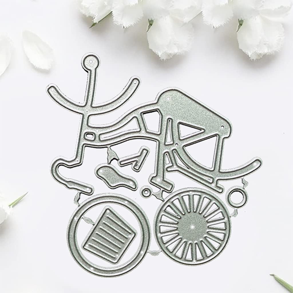 Bicycle Metal Die Cuts, Cutting Dies for Card Making Clearance, Embossing Dies for Scrapbooking, DIY Album Paper Cards Decoration