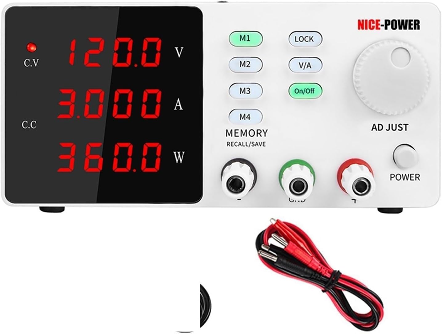 プログラマブル電源可変、30V 10A 実験室用電圧安定器レギュレータ 🎕 【ネイビーブルー】 60V 5A 120V 3A 200V 出力スイッチボ