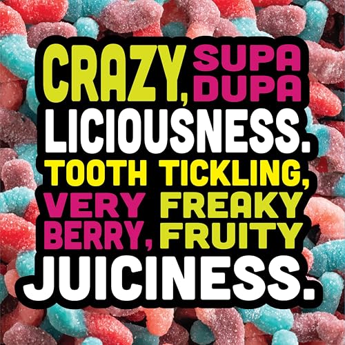 Image of Trolli Sour Brite Crawlers,Very Berry,Sour Gummy Worms,28.8 Ounce Resealable Bag,(Pack of 6)