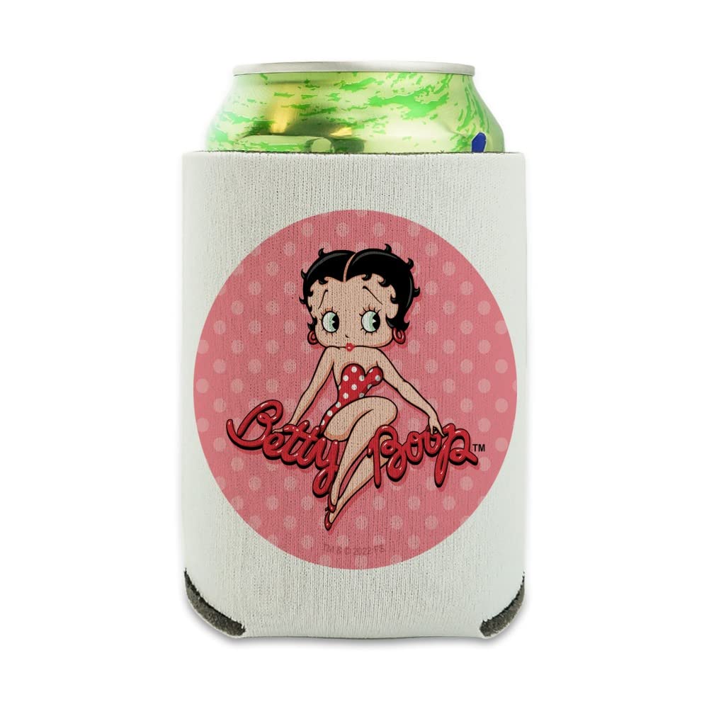Amazon.com: Betty Boop Pink Polka Dots Can Cooler - Drink Sleeve