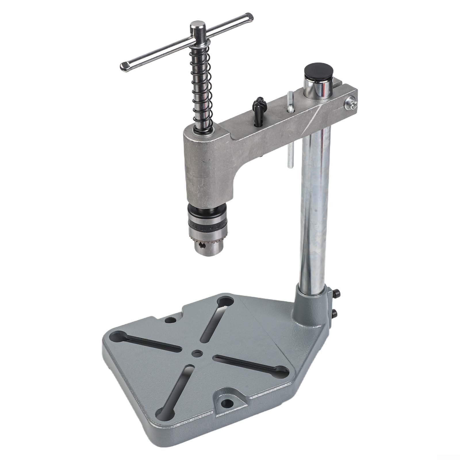 Maschiatrice verticale manuale con chiave regolabile per filettatura di precisione da 1,5 mm a 10 mm, lega di alluminio grigia (lega di alluminio)