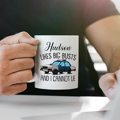 Miniatura 41 de Taza de café personalizada con texto en inglés "The One Where Becomes a Cop", taza de café blanca de 11 onzas, 15 onzas Taza blanca Becomes A