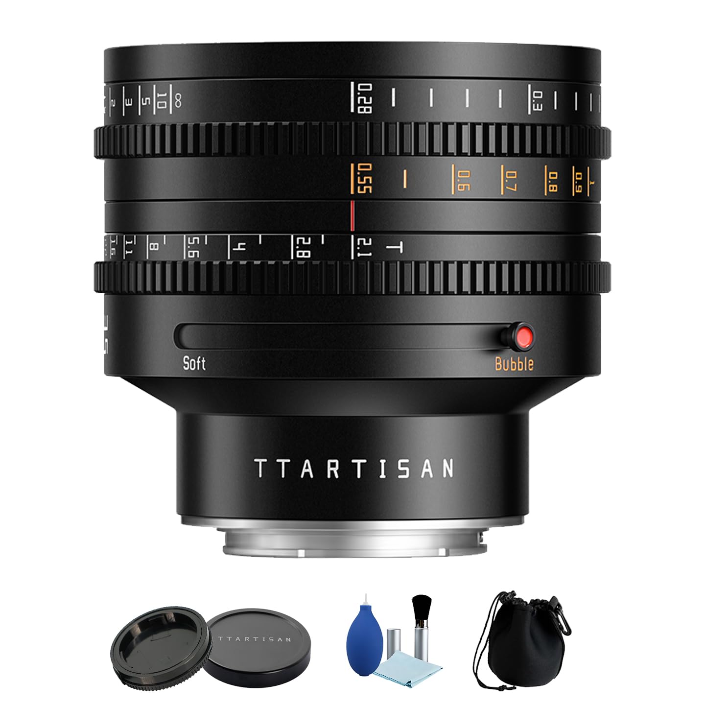 TTArtisan 35mm T2.1 Cine Lens for L Mount Full Frame Manual Dual Bokeh Cinematic Lens Video Film,Compatible with Leica L,for Sigma L, for Panasonic L Mount Cameras, SL,SL2,FP,S1,S1R,S9,S5,etc.