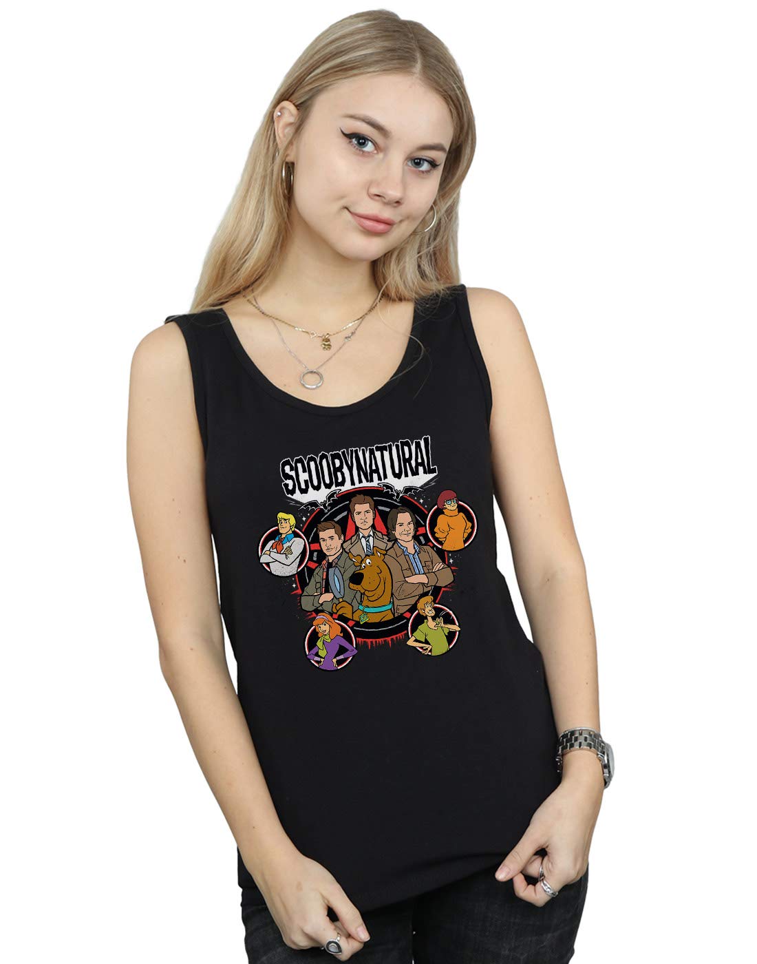 Scoobynatural Women's Characters Star Vest Black XX-Large