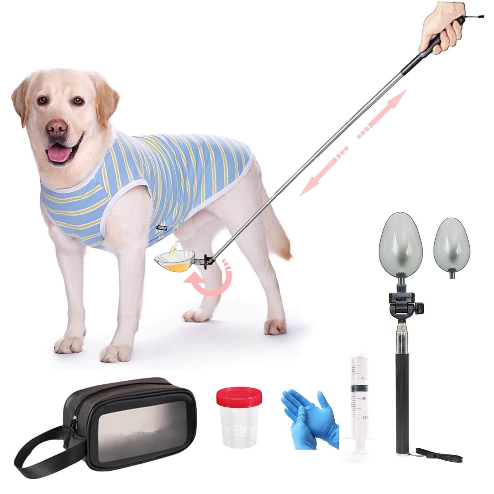 Photo 1 of iNenya Dog Urine Sample Catcher,Adjustable Angle Long Handled Telescopic Dog Urine Collector,Super Easy to Use Dog Pee Catcher Urine Stick for Small Large Female Dogs