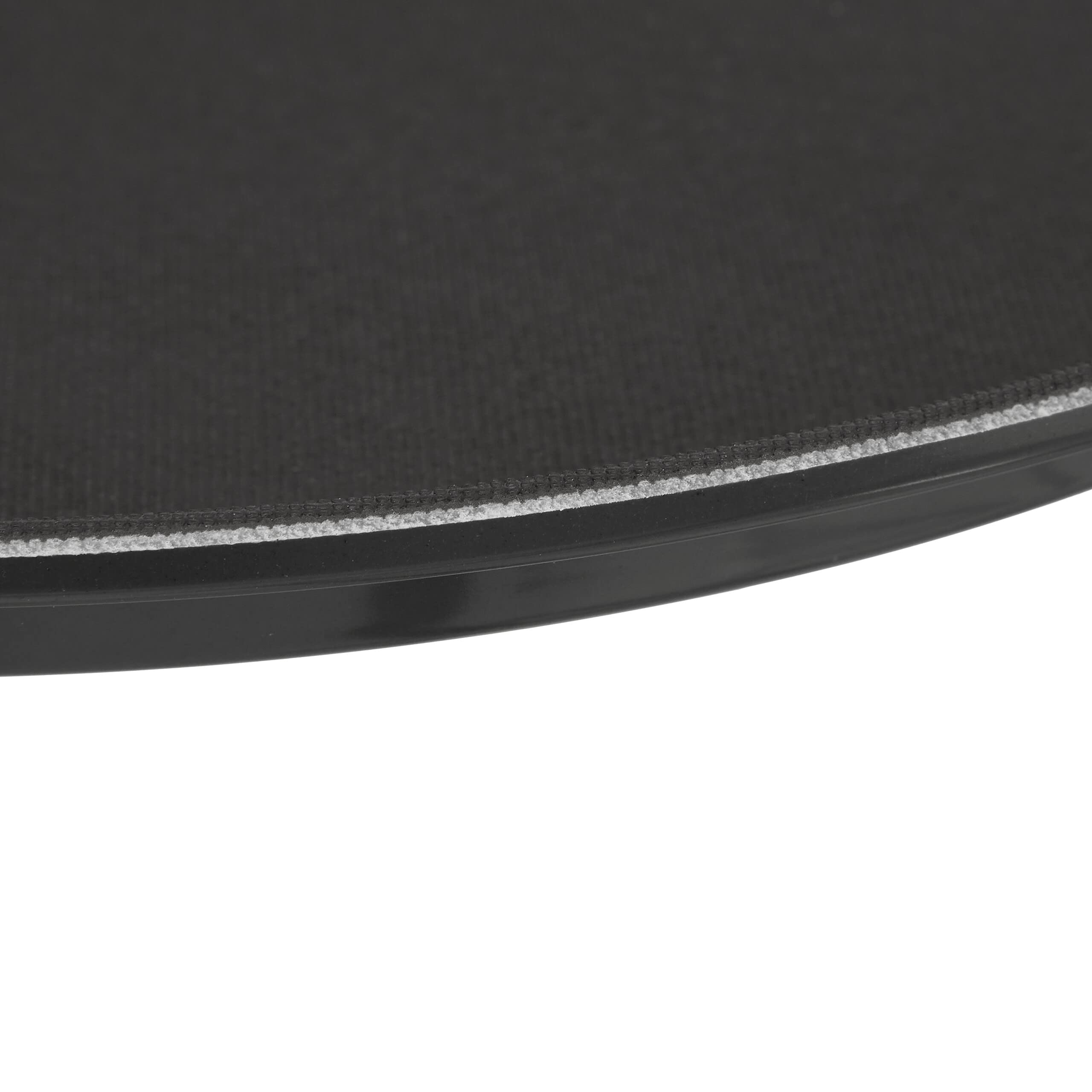Relaxdays Lot de 2 Plateaux de Service Ronds, diamètre de 45 cm, Surface antidérapante, Restaurant, Noir