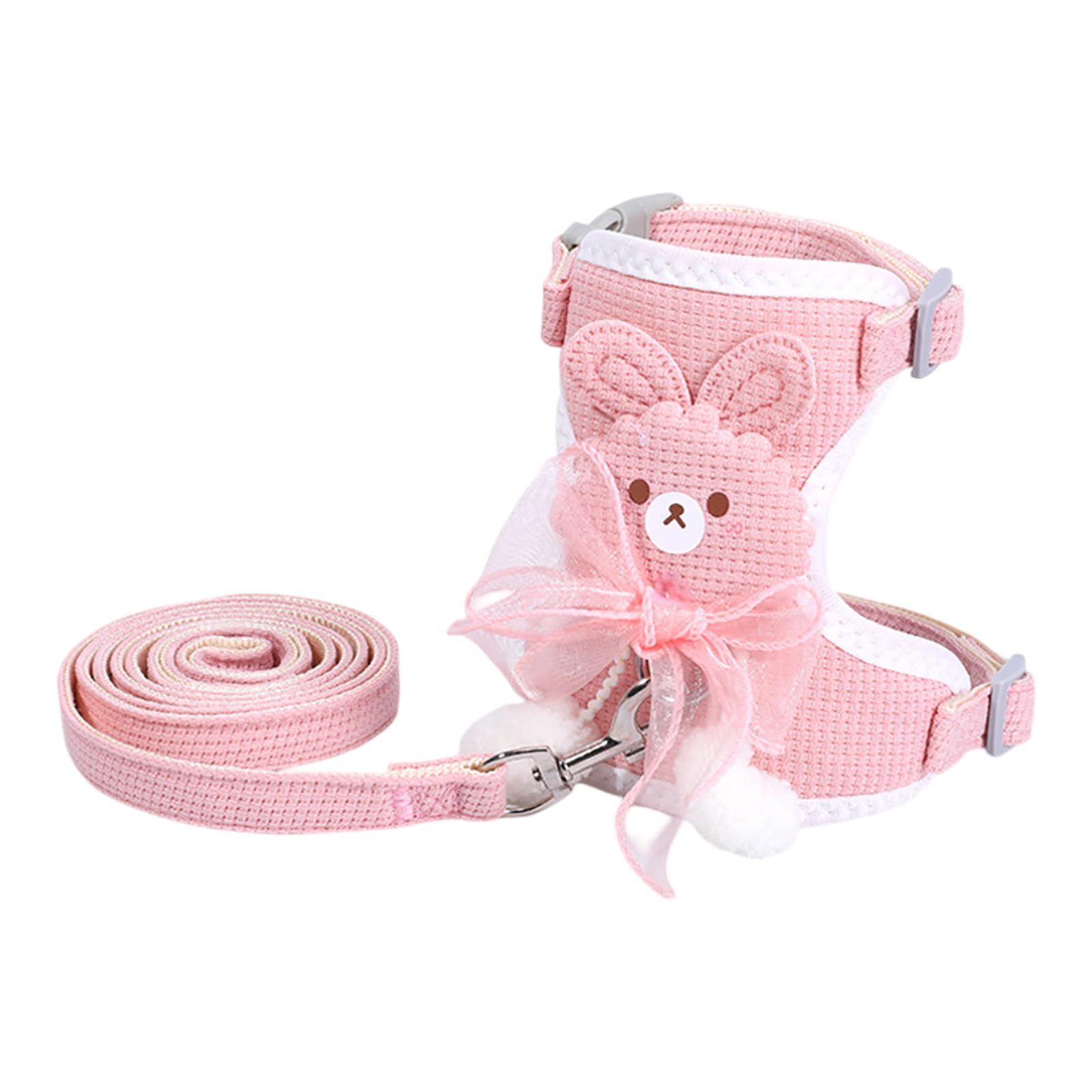 Cat Harness And Leash Escape Proof Outdoor Use Adjustable Vest Style With Pendant Cat Walking Strap 72243