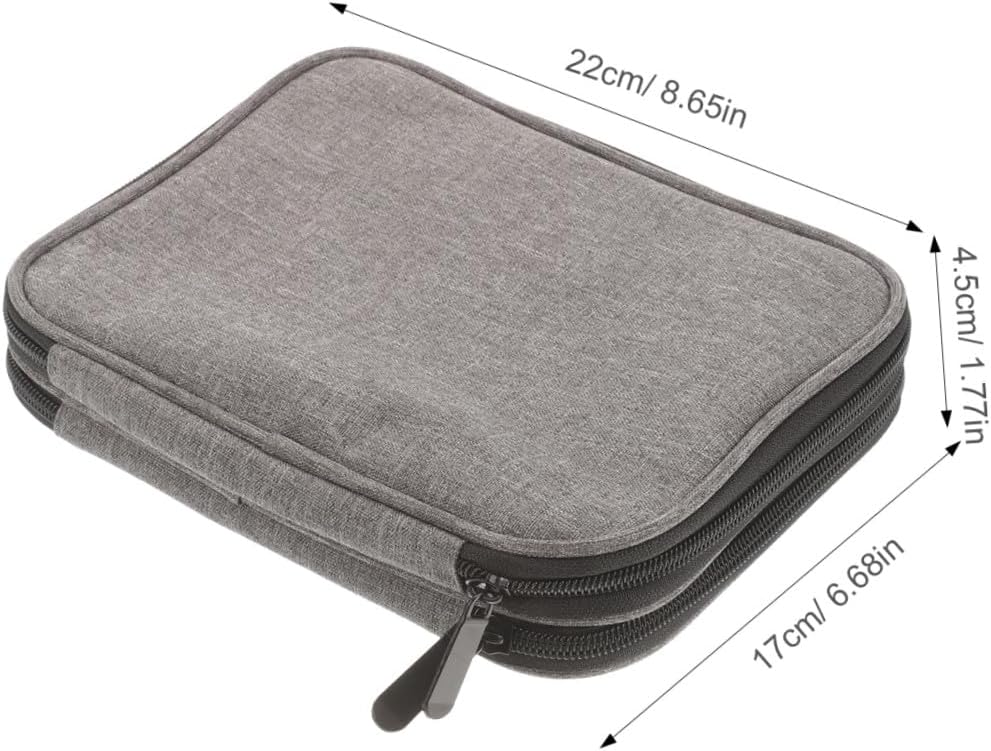 Artibetter Oxford Fabric Knitting Needle Storage Bag Large Capacity Crochet Knit Tool Organizer Knitting Needle Set Case
