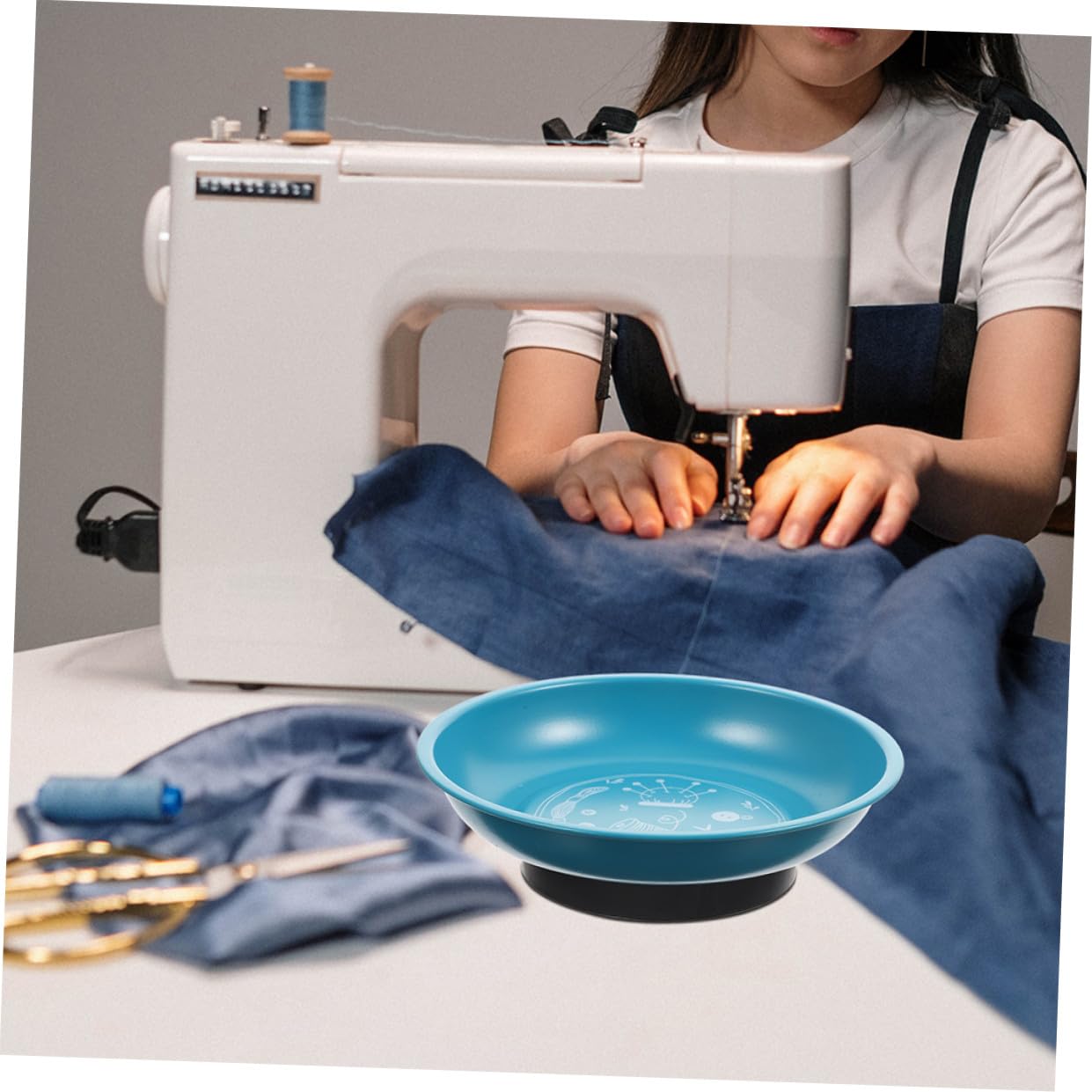 Toyvian 2piezas Plato Magnético Portaagujas De Coser Organizador De Alfileres Portaagujas Alfiletero Cuenco Magnético