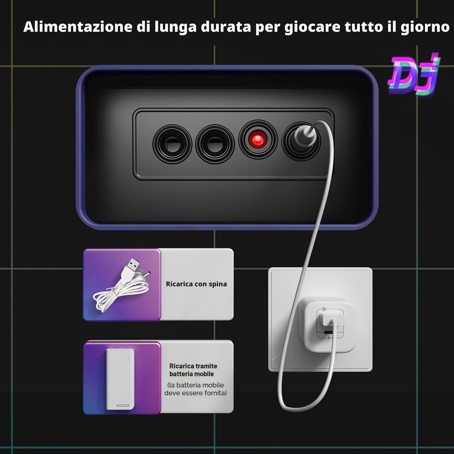 RedCrab Bambini Mixer DJ, Giradischi Mixer per Bambini con Oltre 100 Effetti sonori, Tastiera Musicale Interattiva per Bambini, Set DJ Musicale Educativo per Ragazzi e Ragazze (Nero)