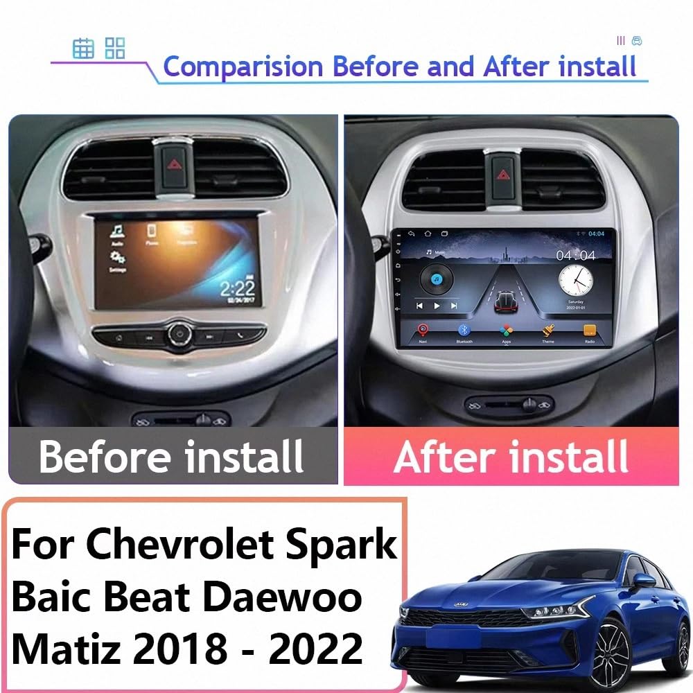 Touch Screen Radio Stereo Auto 2 Din per Chevrolet Classic Cruze 2009 Bluetooth, Ips Touchscreen Radio con Siri/Vocale/Gps Navigazione/Musica Online/Mirror Link, 4 Nucleo 2G+32G