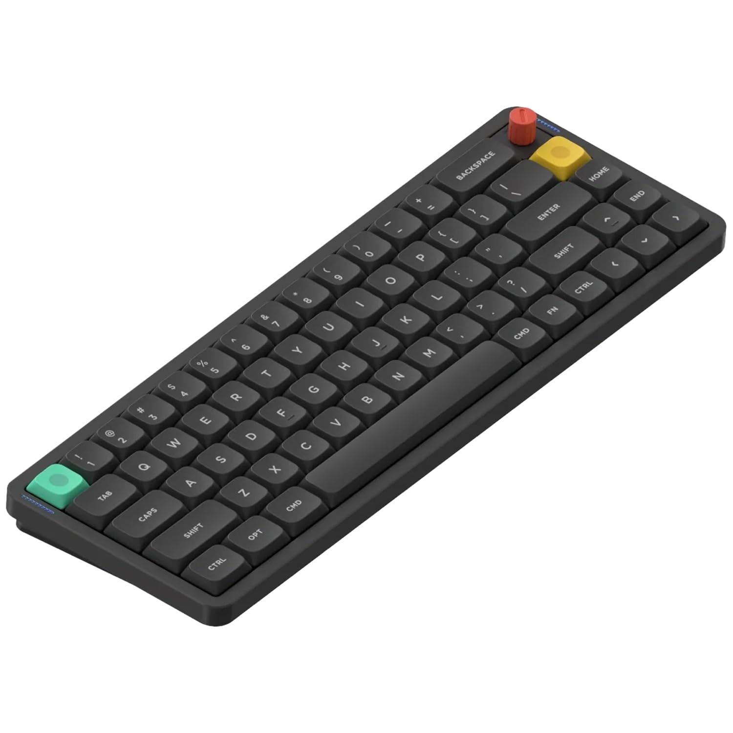 NuPhy Air65 V3 - Tastiera meccanica wireless sostituibile a caldo, 68 tasti, a basso profilo, con pulsante multifunzione, illuminazione RGB, supporta Bluetooth/2,4 GHz/USB-C (layout americano)