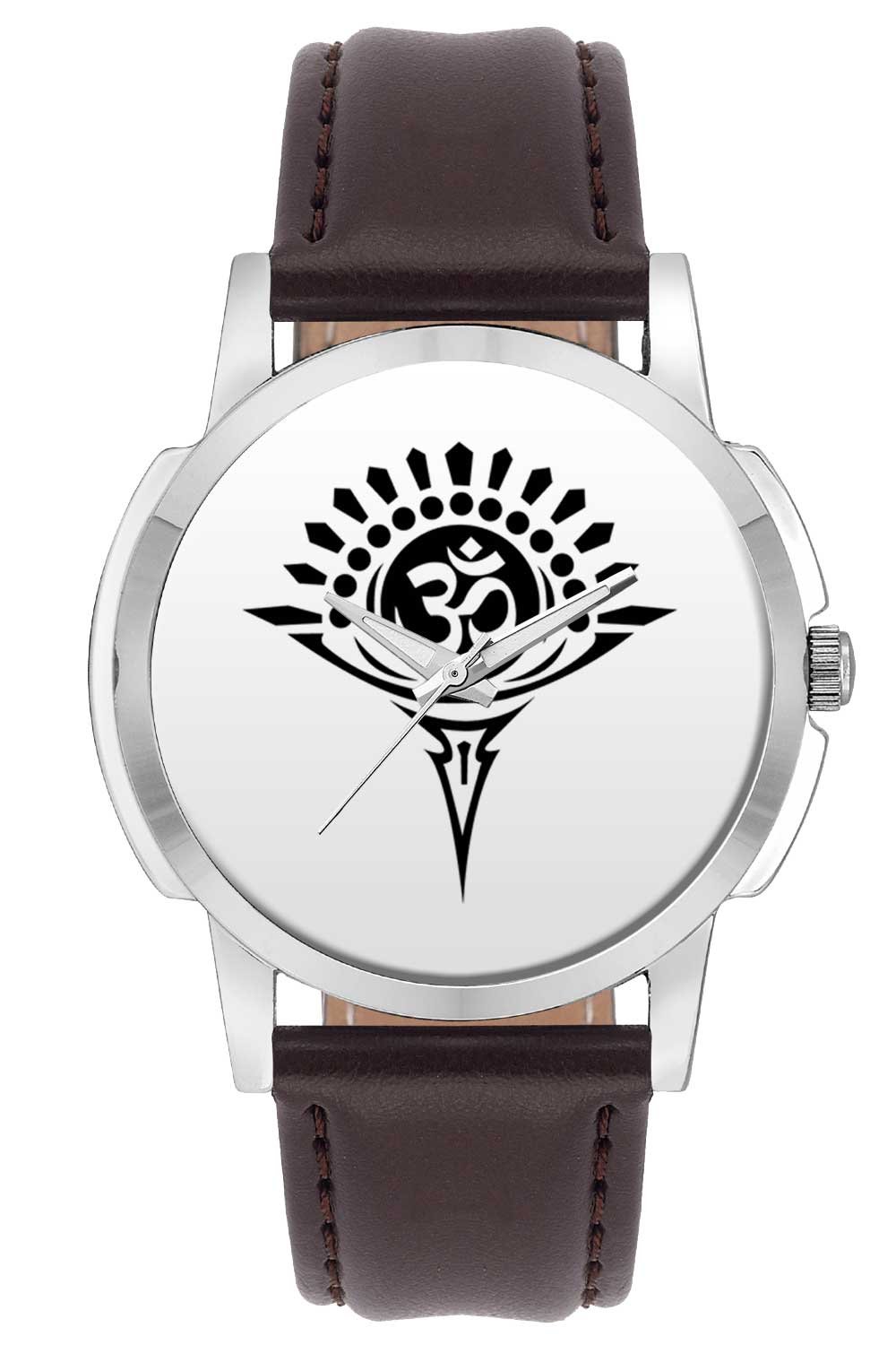 BIGOWL Wrist Watch - Om is Key to Happiness Analog Mens and Boys Wrist Watch - Unique Analog Quartz Leather Band Wrist Watch (B01M8GKJ1U) Amazon Price History, Amazon Price Tracker