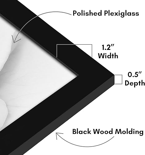 Miniatura 3 de Americanflat 28x29 Poster Frame in Black - Photo Frame with Engineered Wood Frame and Polished Plexiglass Cover - Horizontal and Vertical Formats