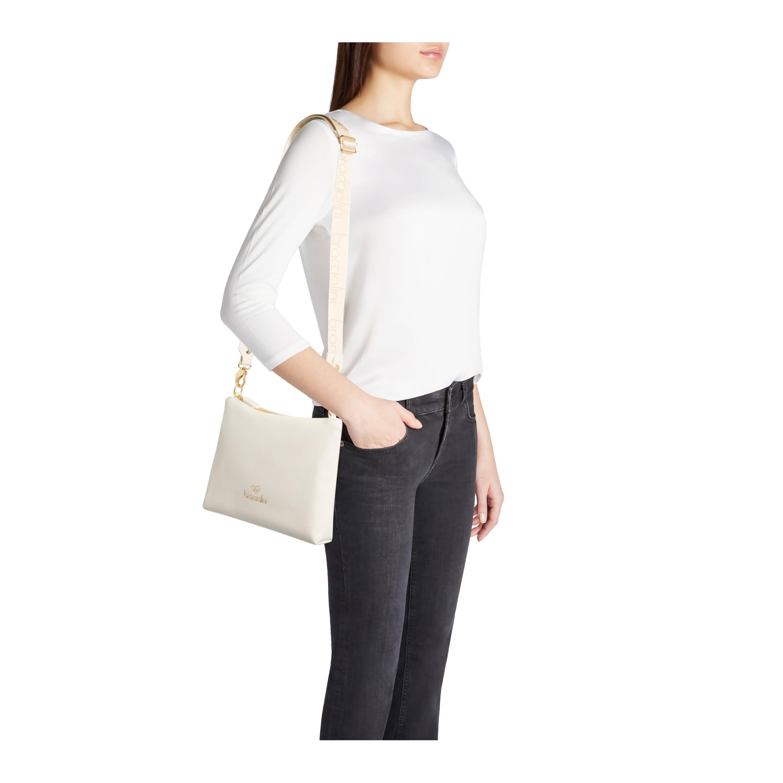 Braccialini Borsa aTracolla Donna Modello Jinny Firmata Similpelle