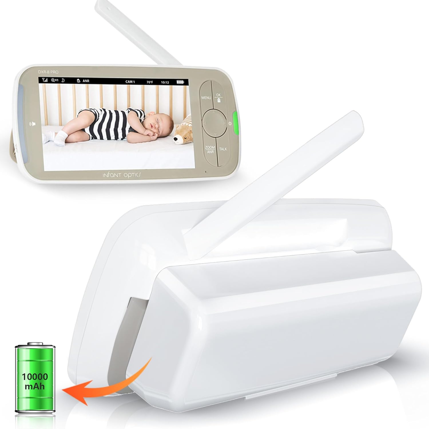 10000mAh Replacement Battery Mount Holder for Infant Optics