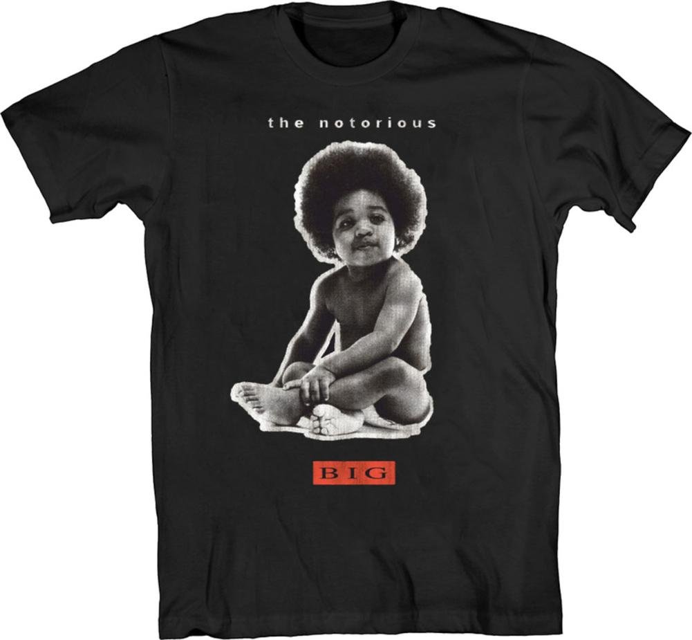 The Notorious B.I.G Men's Big Baby T-Shirt, Black