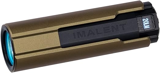 IMALENT LD70 Pocket EDC Flashlight, 4000 Lumens Compact Bright Powerful Flashlights with CREE XHP70.2 LED, Rechargeable Handheld Torch for Camping and Hiking (Gold)