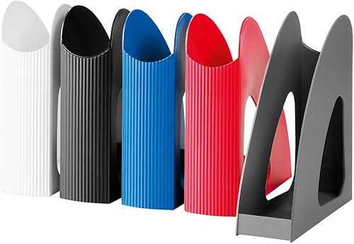 Miniatura 4 de Re-Loop - Bandeja para cartas, 6 piezas, 100% reciclada, bandeja para documentos, soporte para cartas, bandeja de papel, hasta documentos DIN A4C4,