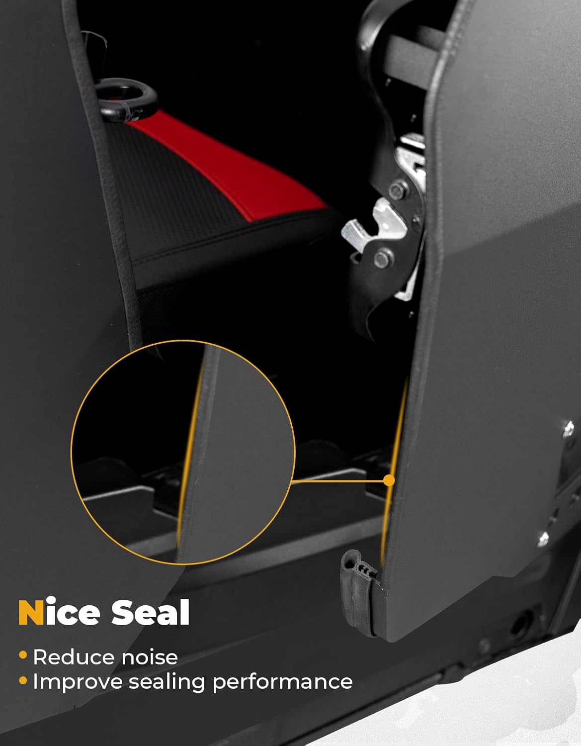 KEMIMOTO 2024/2025+ XP 4 1000 Aluminum Half Door with Removable PC Window to Widen Perspective Compatible with 2024/2025+ Polaris RZR XP 4 1000, Lower Door Panels Accessories 4PCS