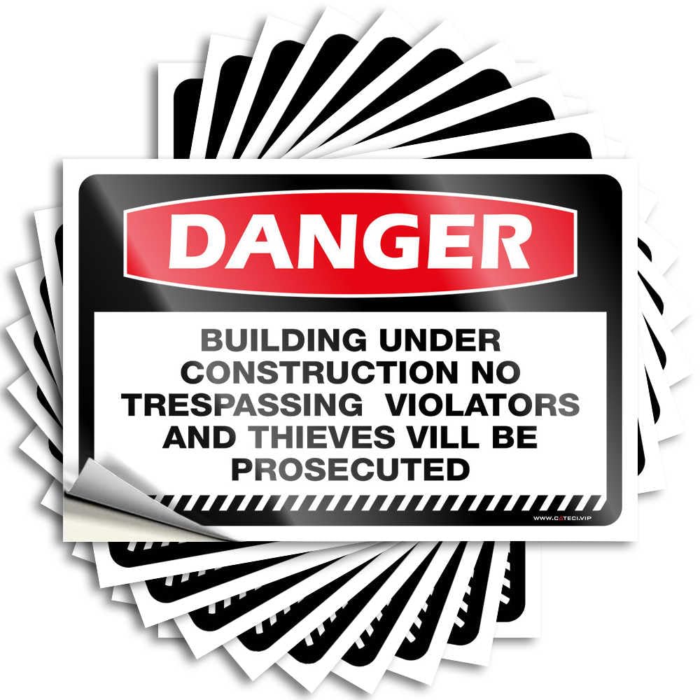 Fzfn Colour Front Door Decorations Western Funny Sticker - Danger Lockout Tagout Power Servicing Repairing Removable Decal Window Easy Peel For Earth(6X9cm)