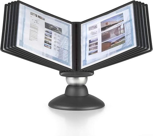 Miniatura 7 de DURABLE Sistema de referencia de movimiento, 10 paneles de doble cara, tamaño carta, negro, diseño SHERPA (553901)