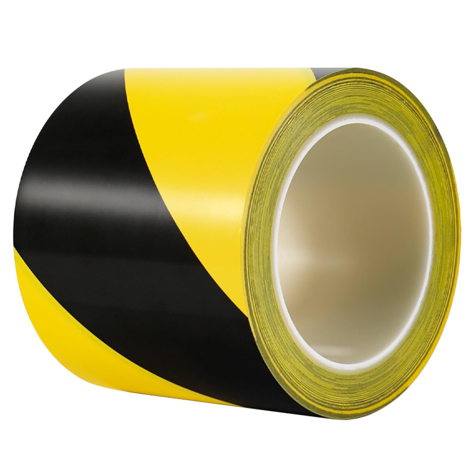 Sticky Warning Tape 300m Length 50mm Width High Visibilities Tape for Marking Hazardous Areas in Black & Yellow Caution Roll