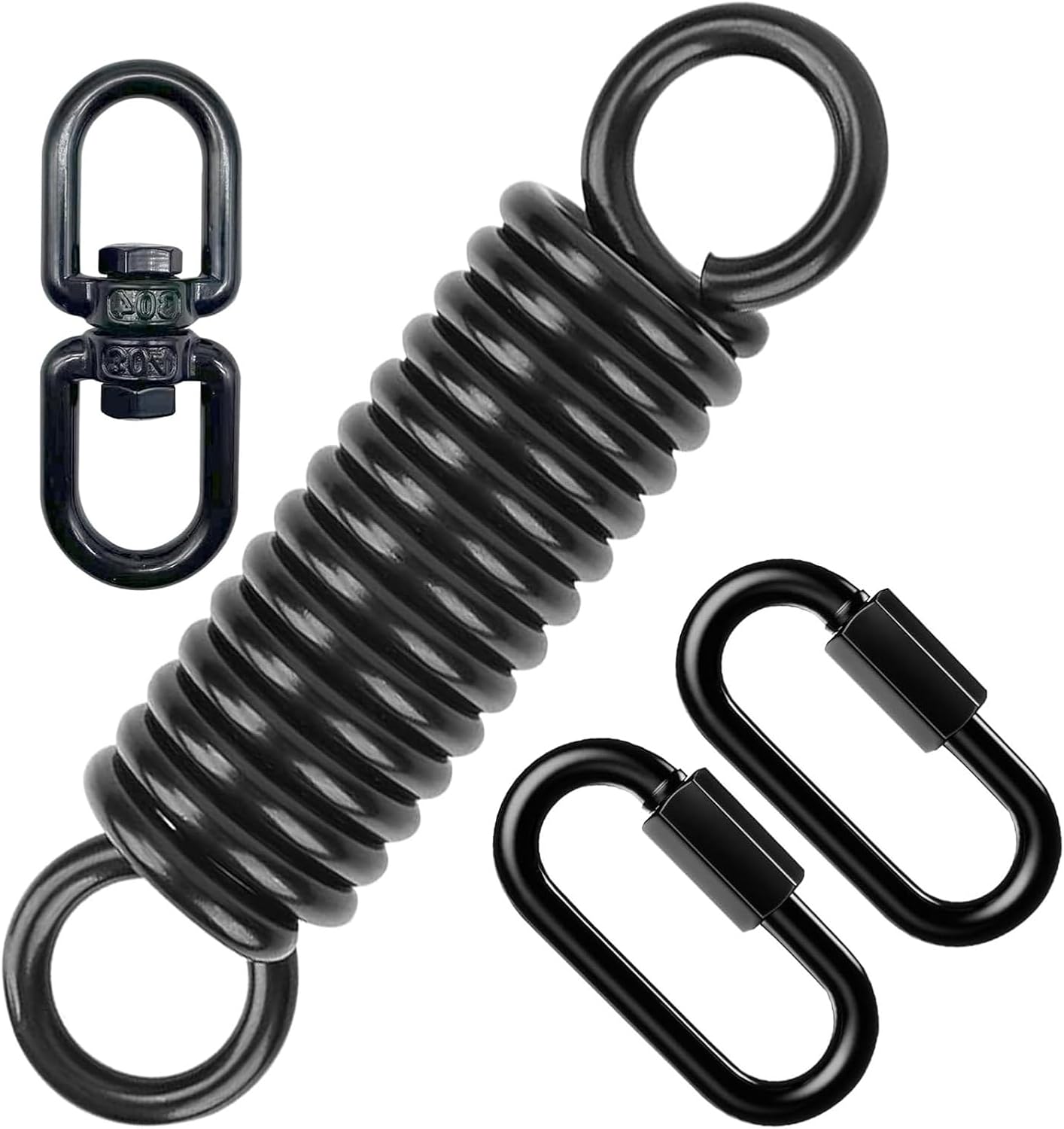 Shock Absorbing Spring with 360 Rotates Easy Installation Strong Steel for Hanging Chair & Punching Bag Use Heavy Duty