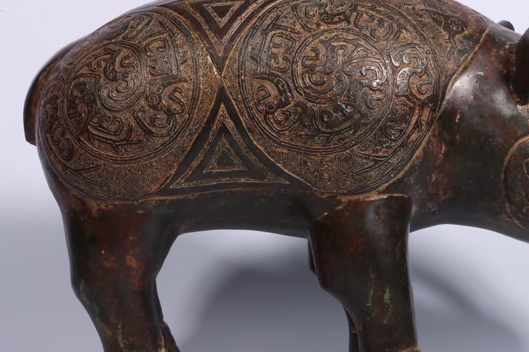 Amazon.co.jp: 珍品旧蔵西周 青銅 象尊 置物 中国古美術 時代物 古董品