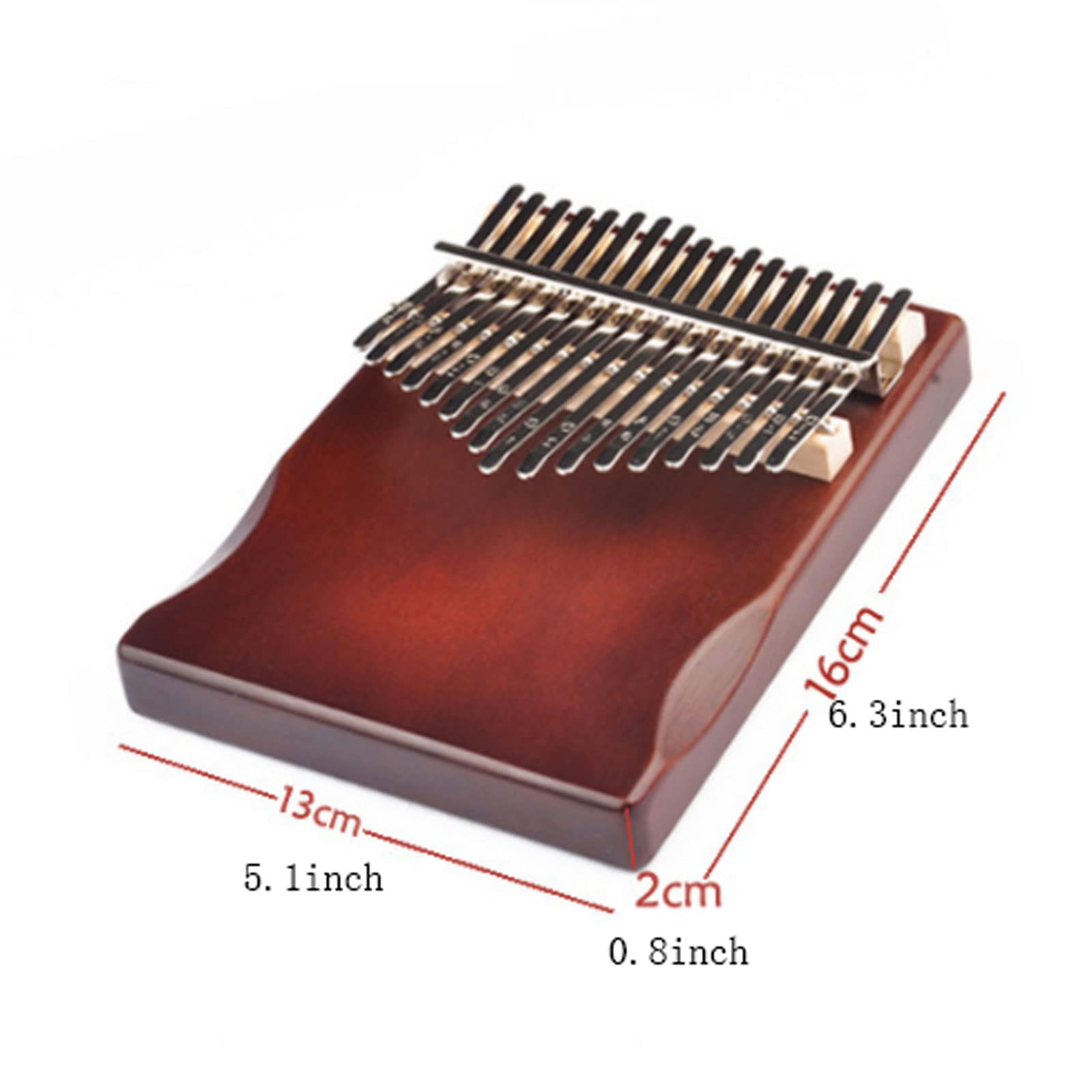 Suono Squisito Thumb Piano in Legno massello Finger Piano Regali Musicali per Principianti, Strumenti Musicali pratici e durevoli, 4 Colori Facile da Giocare