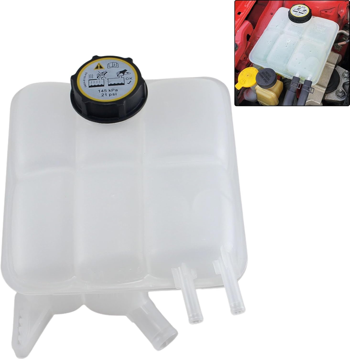 Serbatoio refrigerante anteriore con coperchio, contenitore di compensazione di ricambio per Focus Mk2 Hatchback C-Max DM2 S40 II MS 544 V50 MW 545 accessori auto parte # 3M5H8K218 1355244