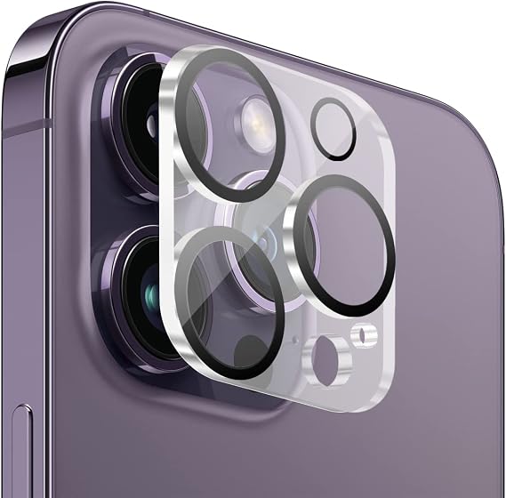 BUFF LABS iPhone Camera Lens Protector, (iPhone 14 Pro Max/iPhone 14 Pro), BLLK, Transparent