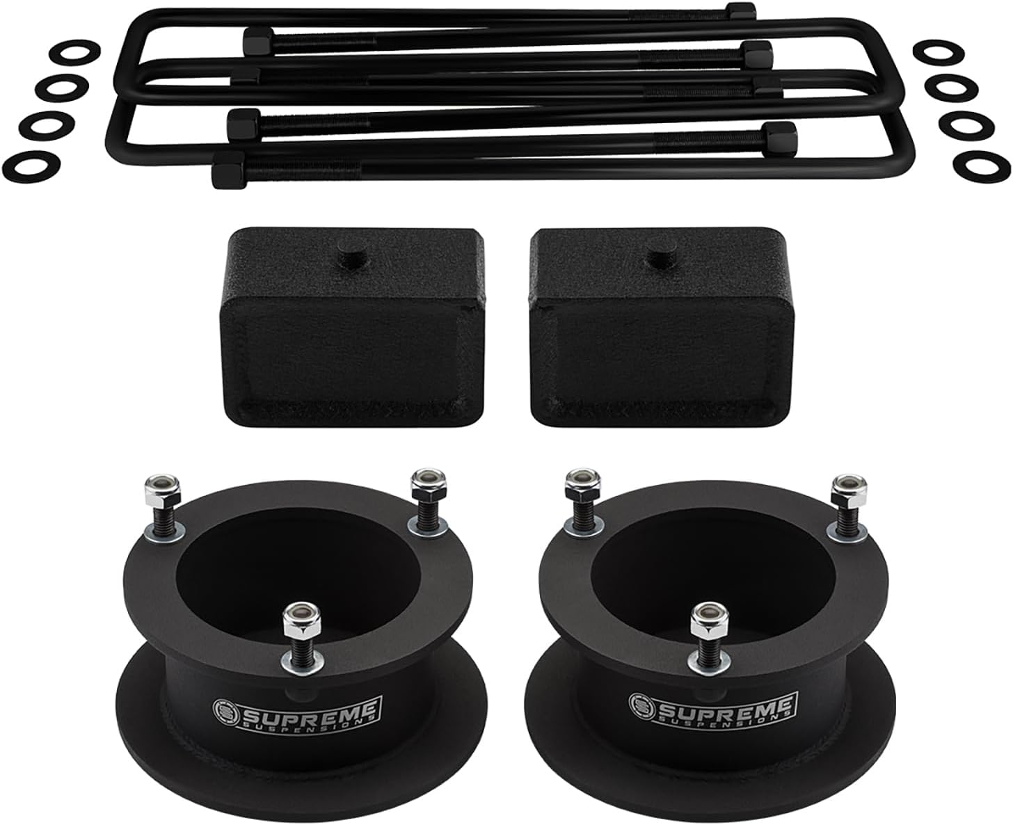 Supreme Suspensions - 3" Front + 3" Rear Lift Kit for 1994-2002 Dodge Ram 2500 / Ram 3500 4WD (Overload Leaf Springs) - High-Strength Steel Lift Kit
