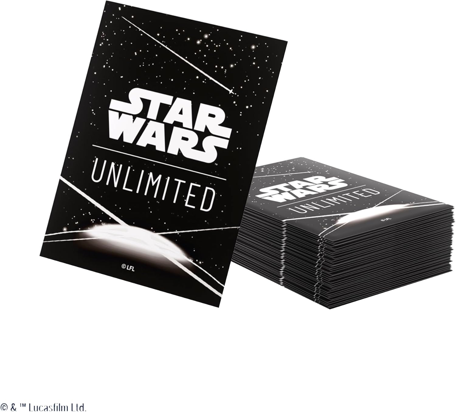 Star Wars Unlimited White Art Sleeves - Officially Licensed Pack of 60 Art Sleeves and 1 Clear Sleeve, Optimized Size for Star Wars Unlimited and Other TCG and LCG Games, Made by Gamegenic