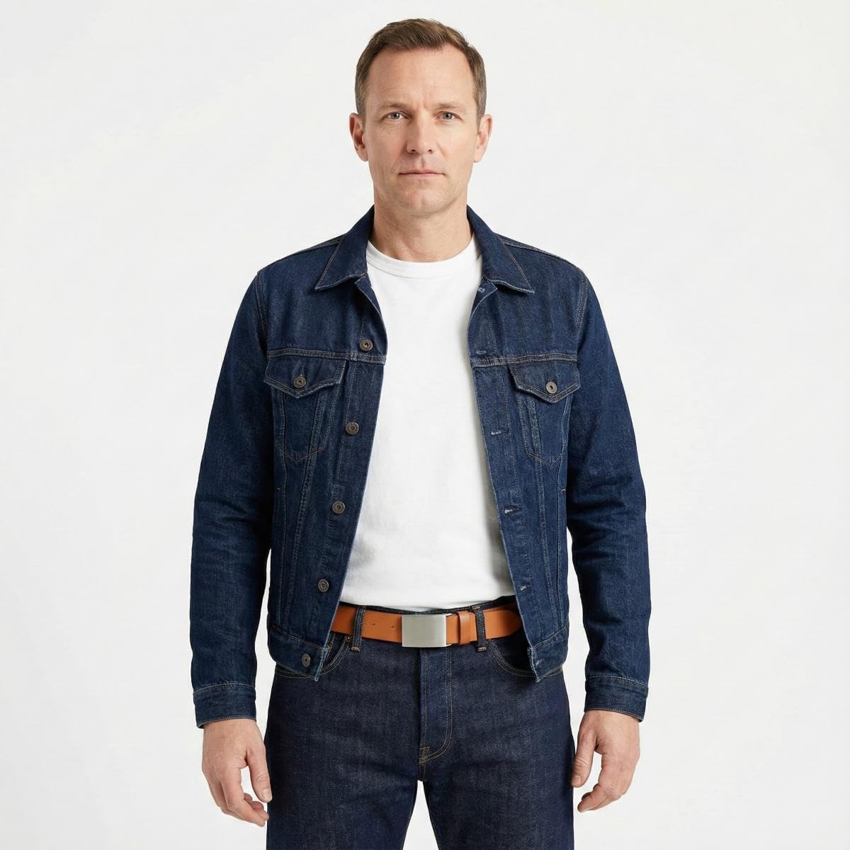 BELTINGER Gürtel aus Vollrindleder 4,0 cm | Jeans-Gürtel für Herren 40mm | Jeansgürtel mit Koppel