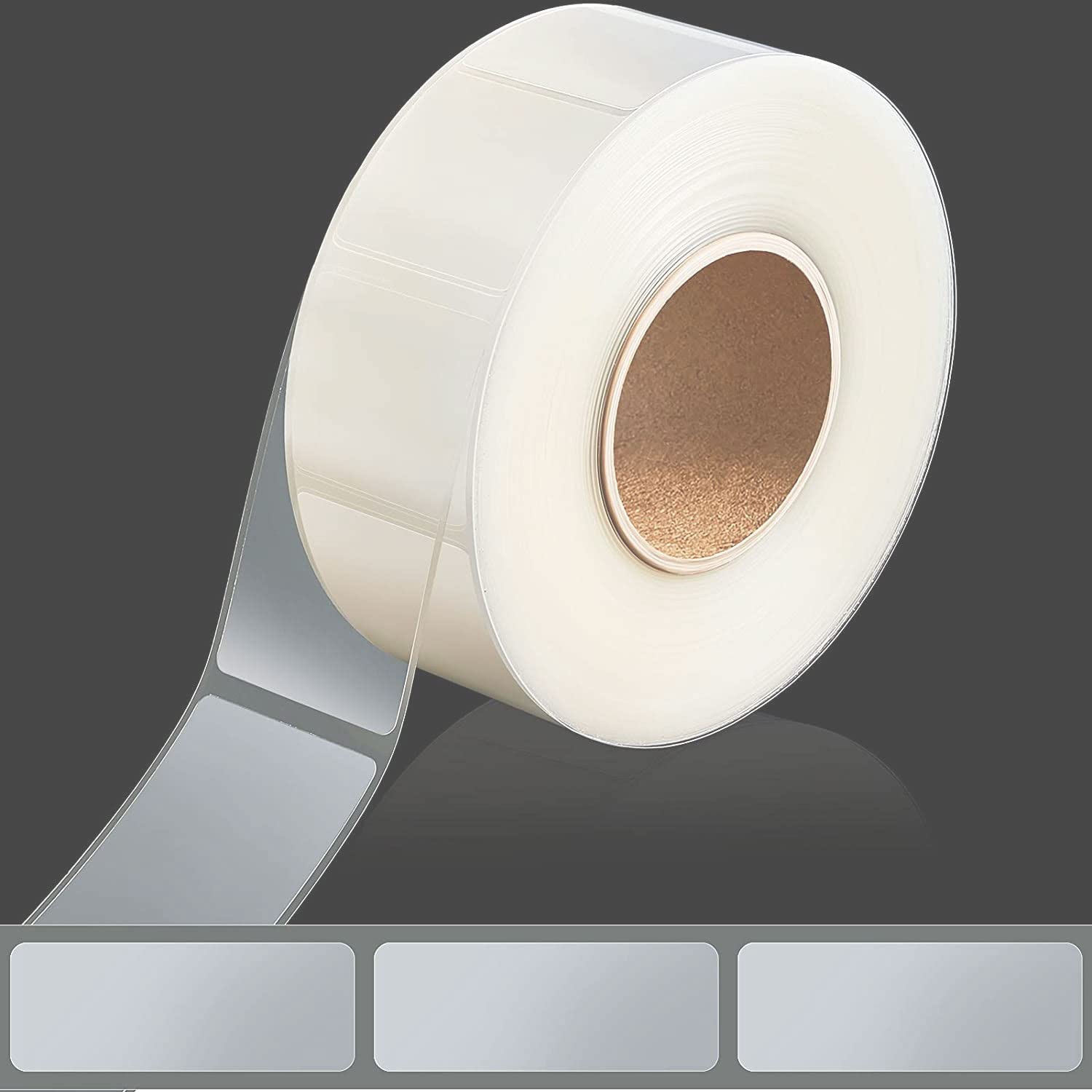 Excefore Clear Label Protector Seals Waterproof Label for Protecting Barcodes, Numbers, Clothes, Food Label (500 Pieces 3.1x1.18in)