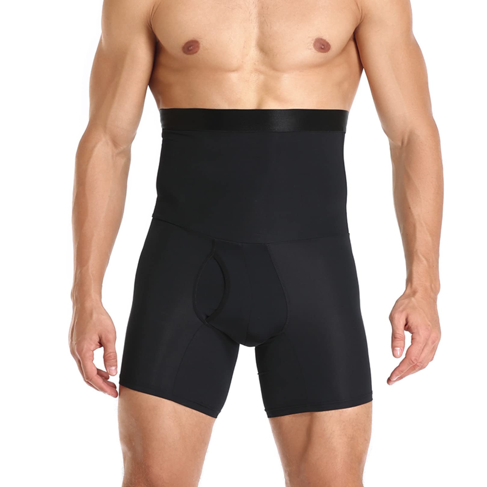 Faja Moldeadora de Cuerpo para Hombre, Ropa Interior Moldeadora de Muslos sin Costuras, cinturón Abdominal, Bragas potenciadoras de Cadera para Adelgazar Cintura