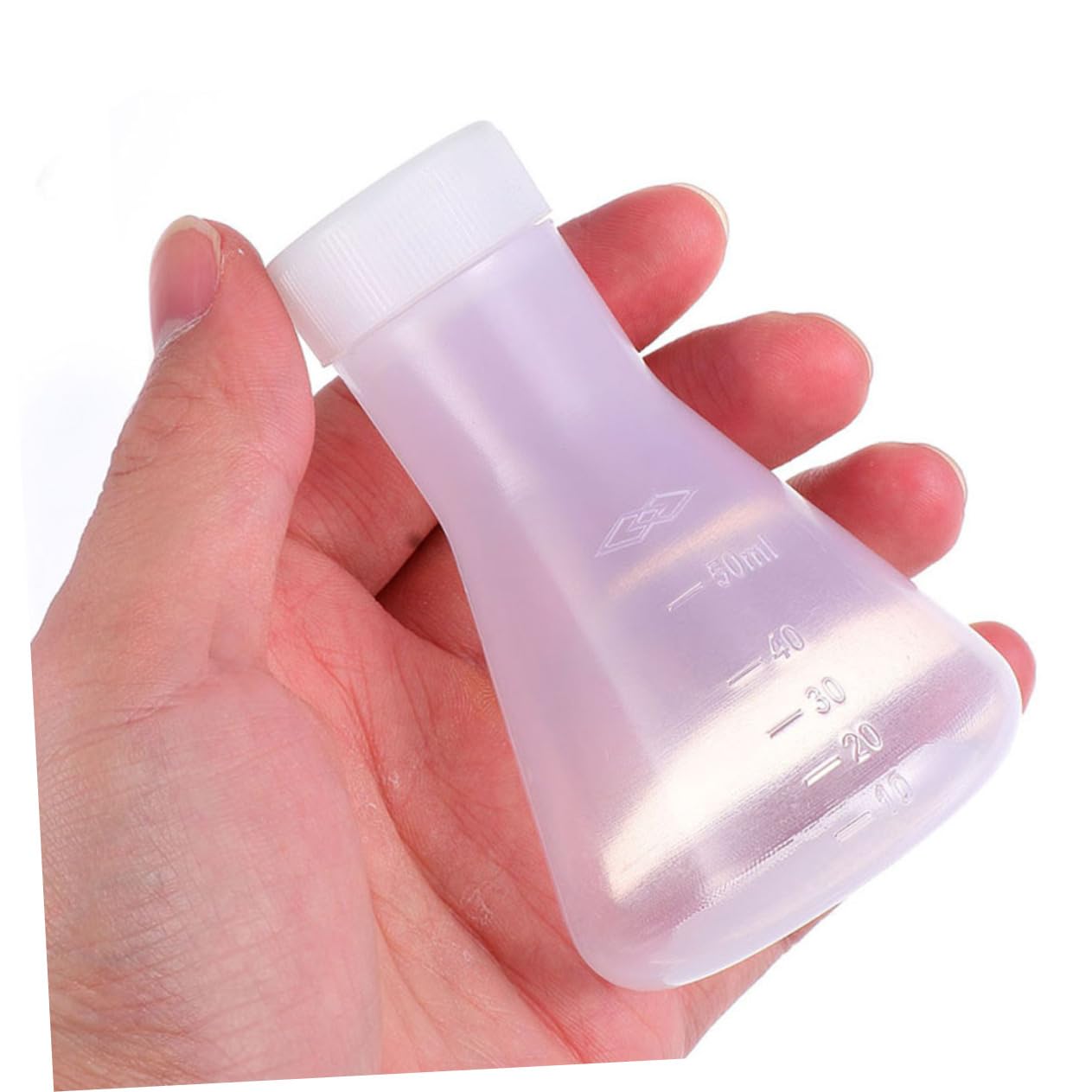 KICHOUSE 6 Pcs Plastic Erlenmeyer Flask Vacuum Flask Wide Mouth Erlenmeyer Flask Laboratory Flask Transparent Flask Chemical Flask Experiment Flask Distilling Flask Boiling Flask Lab Flask