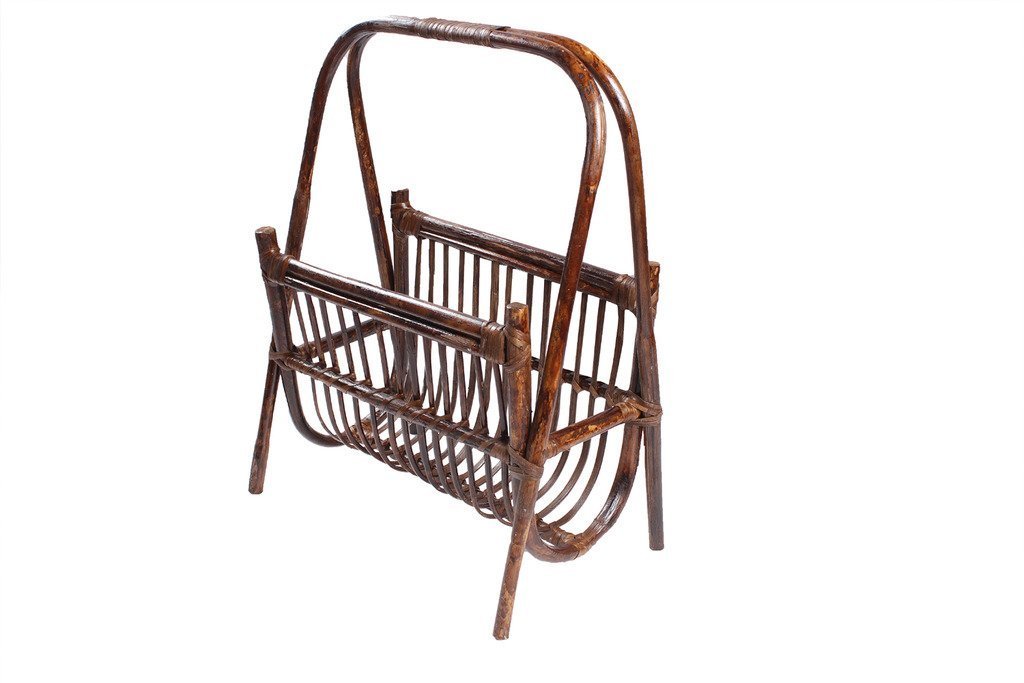 IRA Furniture Rattan Modern U- Shaped Magazine Rack-image-10