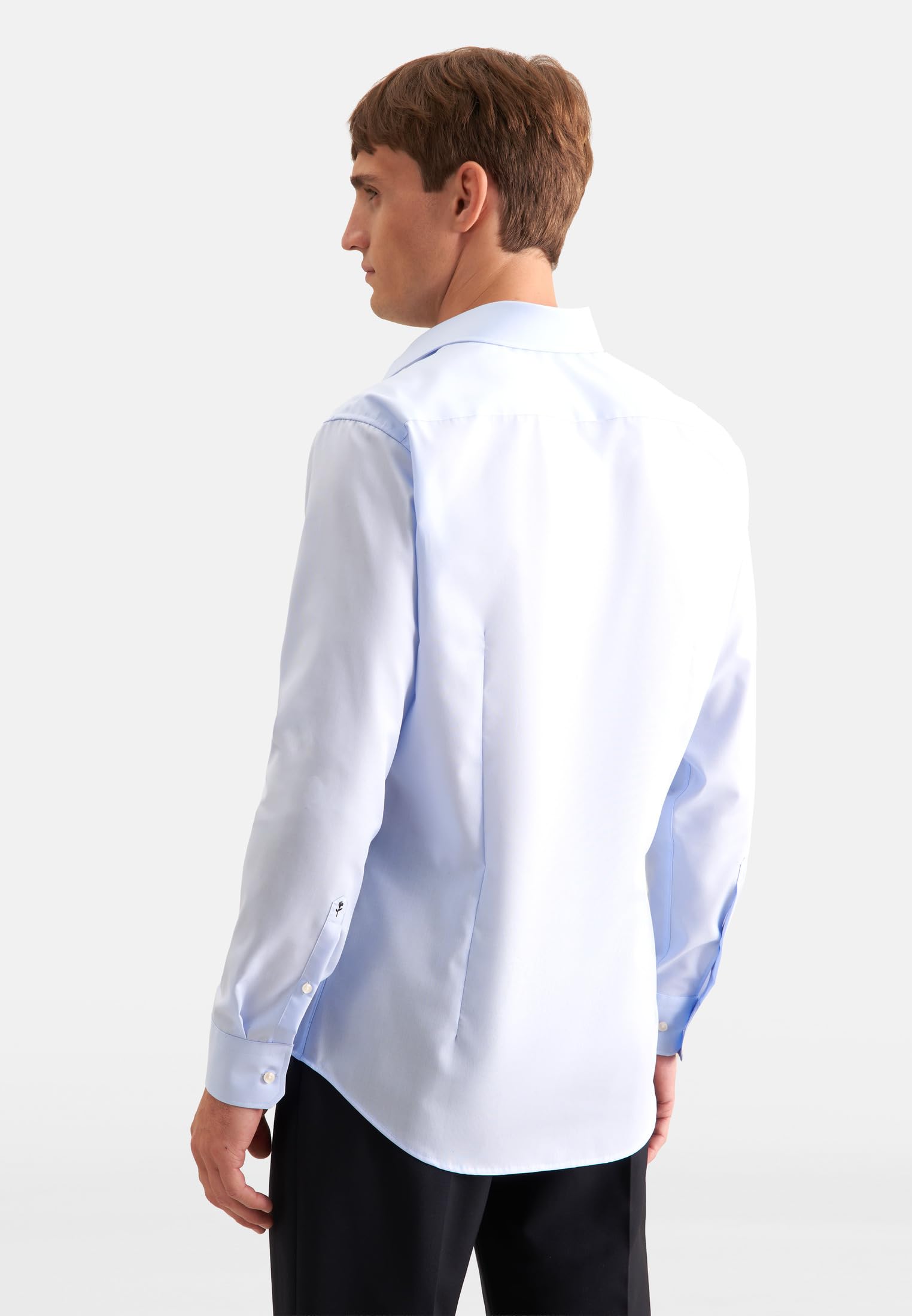 Seidensticker Herren Business-Hemd - Shaped Fit - Bügelfrei - Kent Kragen - Langarm - 100% Baumwolle