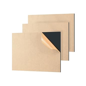 3pcs Acrylic Sheet 5" x 7", 1/8" 3mm Thick Black Acrylic Panel for Photo Frame, Craft, DIY Display Projects, Advertisement Signs, Shelves
