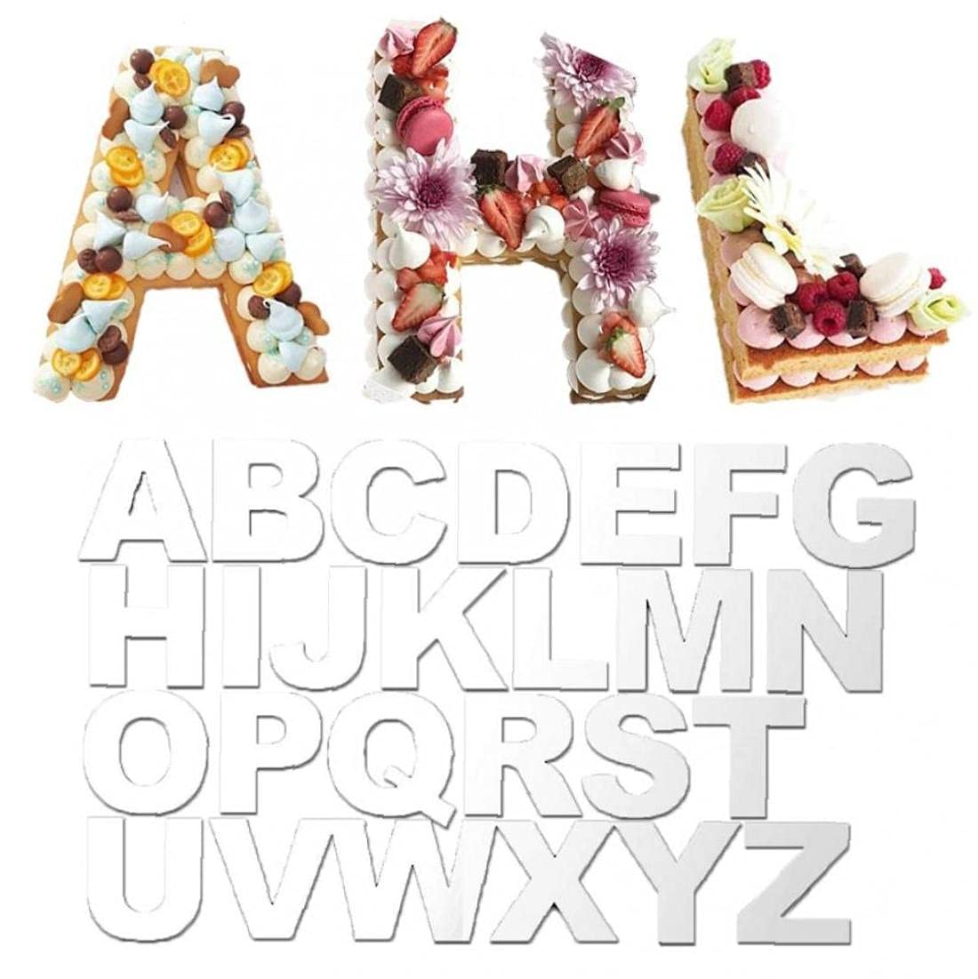 Pochoirs gâteau alphabet 8 pouces pour décoration de mariage