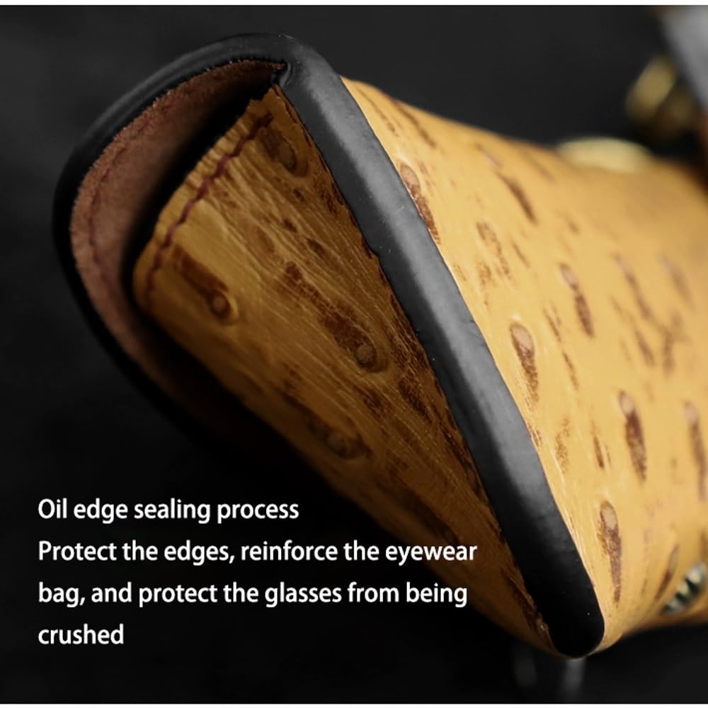Skórzane etui na okulary, retro minimalistyczny, ręcznie robiony uchwyt na okulary przeciwsłoneczne, etui na okulary do czytania, przenośne etui na okulary przeciwsłoneczne Smukłe etui dla kobiet i mę